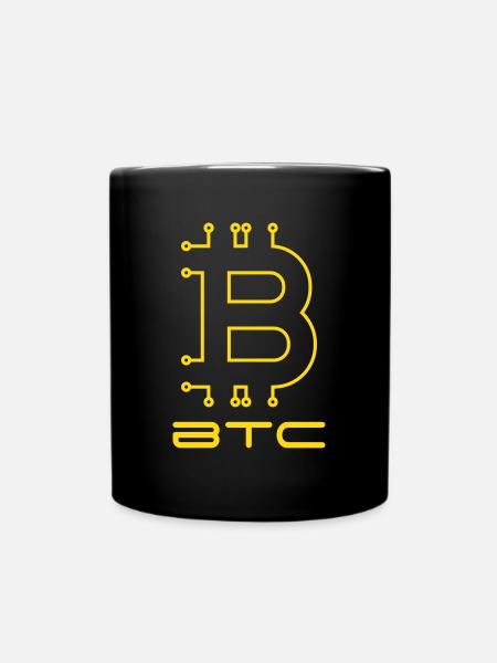 Bitcoin Digital - Tasse einfarbig - Schwarz