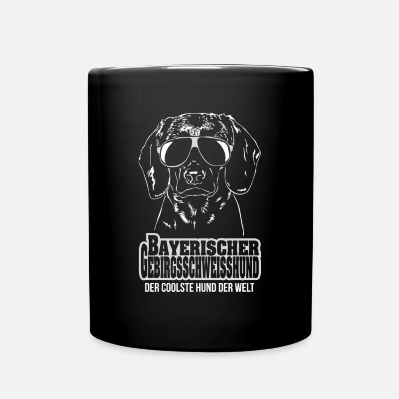 Cooler BAYERISCHER GEBIRGSSCHWEISSHUND Wilsigns - Tasse einfarbig - Schwarz