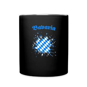 Bavaria Bavaria mask - Full Colour Mug - black - Front