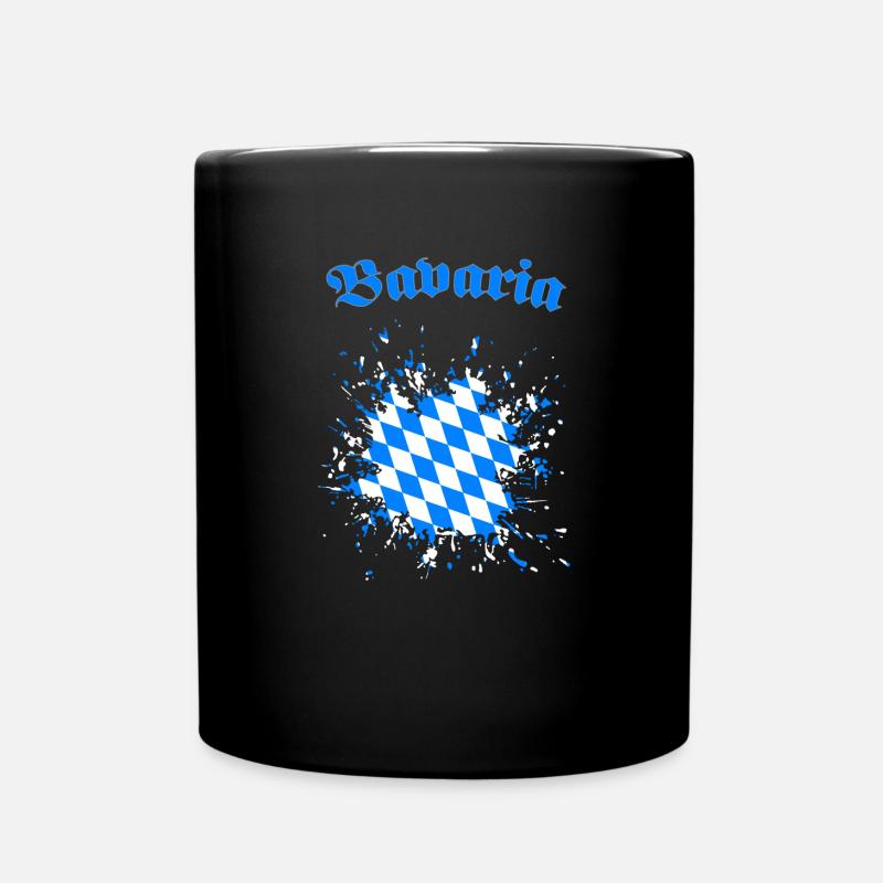 Bavaria Bayern Maske - Tasse einfarbig - Schwarz