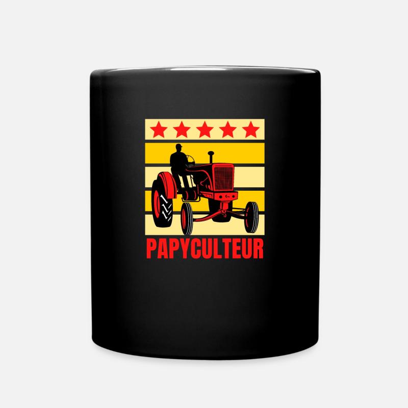 PAPY AGRICULTEUR PAPYCULTEUR - Mug uni - noir