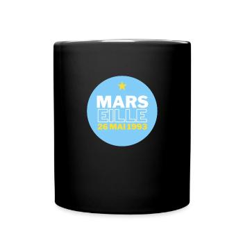 MARSEILLE FOOT 26 MAI 1993 CHAMPION HISTOIRE - Mug uni - noir - Devant