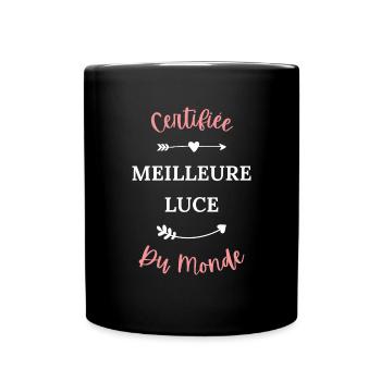 Certifiée meilleur luce du monde - Mug uni - noir - Devant