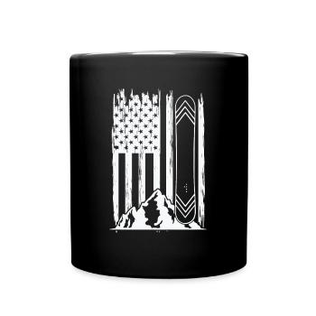 Snowboarding Geschenkidee für Snowboarder Snowboar - Tasse einfarbig - Schwarz - Vorne