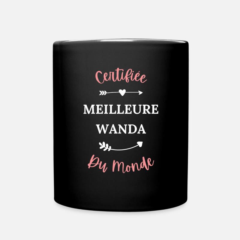 Certifiée meilleure wanda du monde - Mug uni - noir