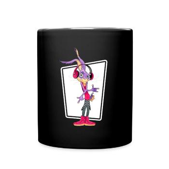 HipHop MC Real Ghetto Battle Rap Music Freestyle - Full Colour Mug - black - Front