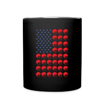 Sport Us Flag Roller Derby - Mug uni - noir - Devant