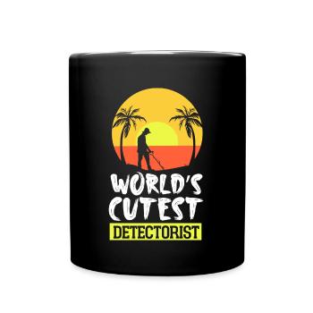 World's Cutest Schatzsuche Metalldetektor - Tasse einfarbig - Schwarz - Vorne