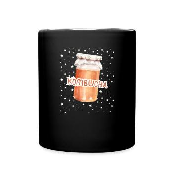 KOMBUCHA JAR Fermentierte Teeflasche - Tasse einfarbig - Schwarz - Vorne