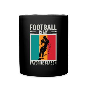 Football américain - Mug uni - noir - Devant
