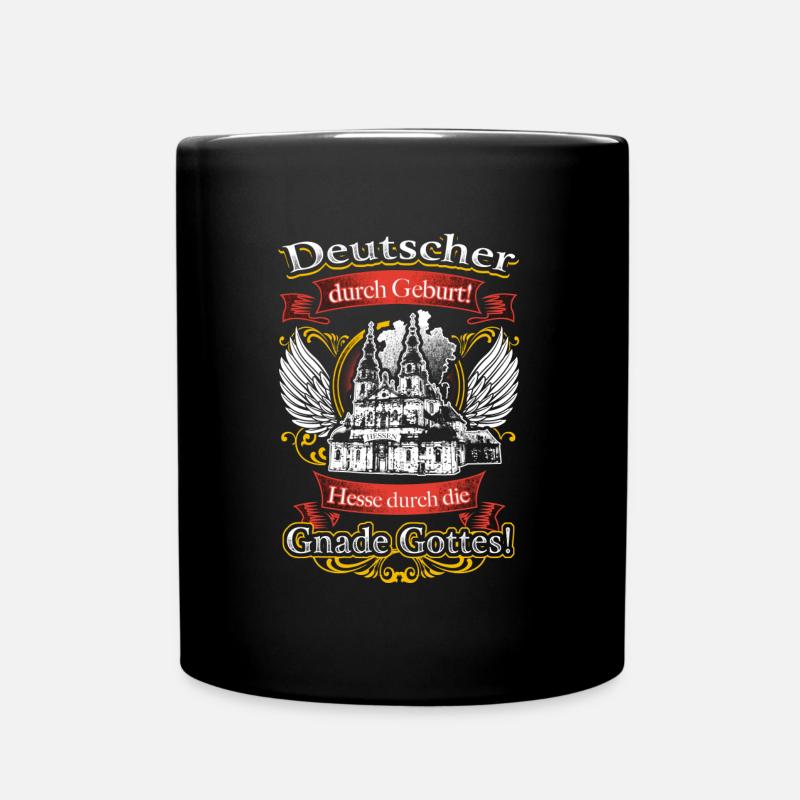 Stolzer Hesse – Heimatliebe und Tradition - Tasse einfarbig - Schwarz