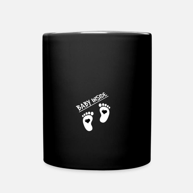 pregnancy - Full Colour Mug - black