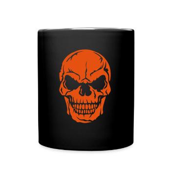 skull crane halloween 10502525010 - Full Colour Mug - black - Front
