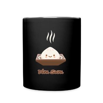Devise de la cuisine asiatique: Dim sum - Mug uni - noir - Devant