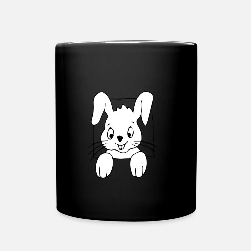 hase funny - Full Colour Mug - black
