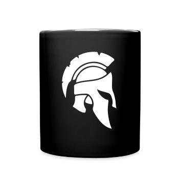 spartaner helm - Tasse einfarbig - Schwarz - Vorne
