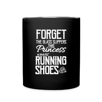 Running - Tasse einfarbig - Schwarz - Vorne