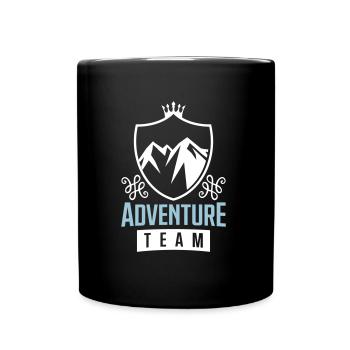 mountains coat of arms mountains team - Full Colour Mug - black - Front