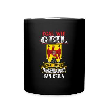 No matter how cool – Burgenlanders are awesome! - Full Colour Mug - black - Front