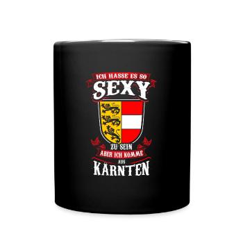 Sexy und Stolz Kärnten Edition für wahre Kärntner - Tasse einfarbig - Schwarz - Vorne