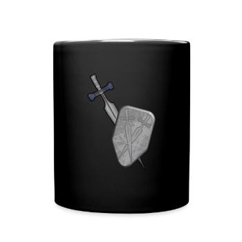 sword and shield - Full Colour Mug - black - Front