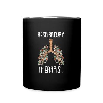 Thérapie respiratoire Médecine pulmonaire thérapeutique - Mug uni - noir - Devant
