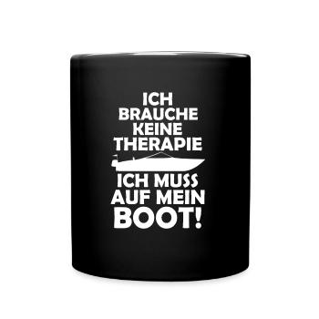 Boot - Tasse einfarbig - Schwarz - Vorne