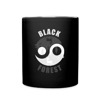 Black Forest Cerf Yin Yang - Mug uni - noir - Devant