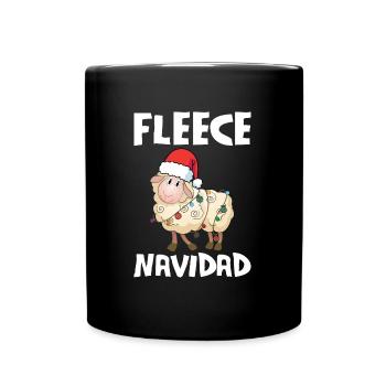 Fleece Navidad Weihnachten Geschenk Spanisch - Tasse einfarbig - Schwarz - Vorne