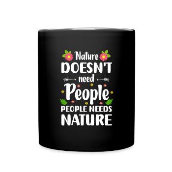 Nature Environmental Protection Mountains - Full Colour Mug - black - Front