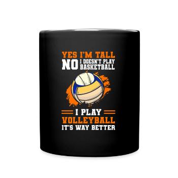 Sports Player BeachBall Team - Full Colour Mug - black - Front
