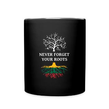 Litauen Litauische Wurzeln - Tasse einfarbig - Schwarz - Vorne