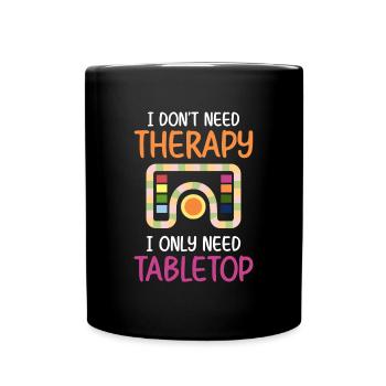 Joueur de plateau de jeu de société Personnage Nerd - Mug uni - noir - Devant
