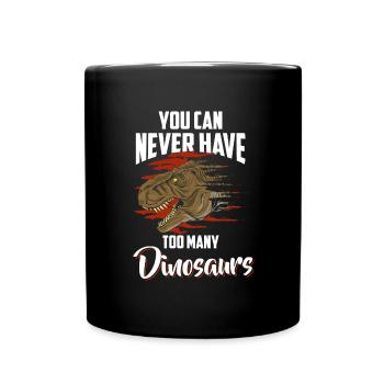 Urzeit Triceratops Fleischfresser Archäologie - Tasse einfarbig - Schwarz - Vorne