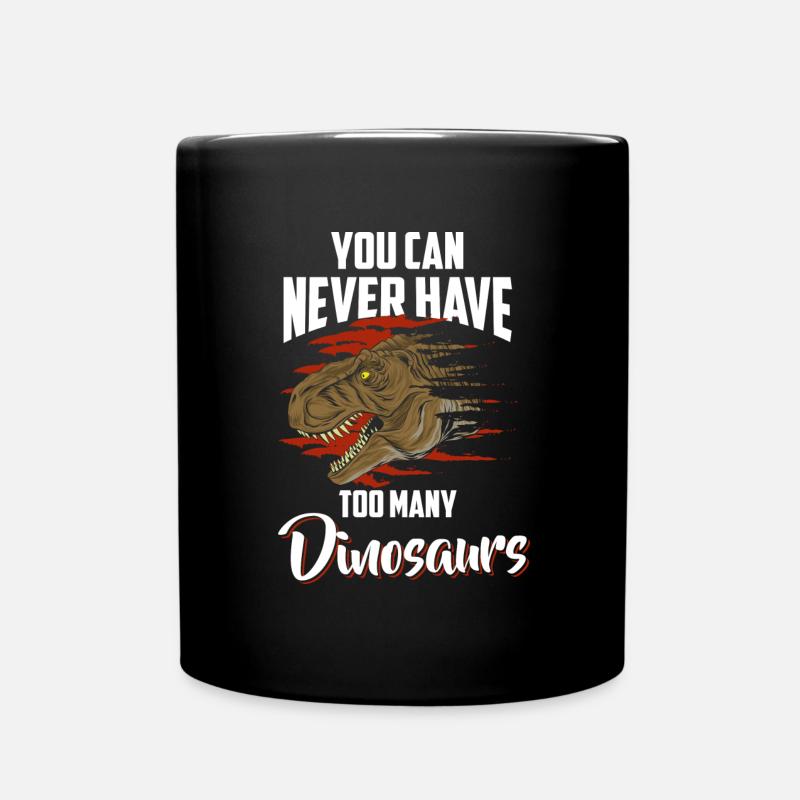 Prehistoric Triceratops Carnivore Archaeology - Full Colour Mug - black