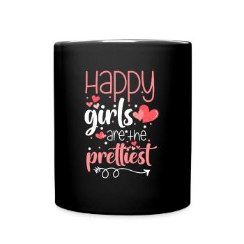 Happiness Joy Money Optimism - Full Colour Mug - black - Front