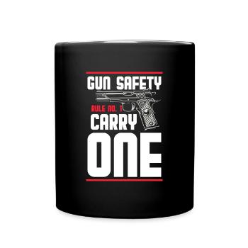 Weapons Ammunition Gun owners Freedom - Full Colour Mug - black - Front