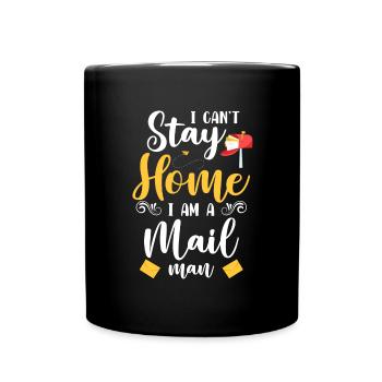 Post Paketdienst Kurier - Tasse einfarbig - Schwarz - Vorne