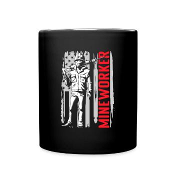 Miner Mine Miner Stones - Full Colour Mug - black - Front