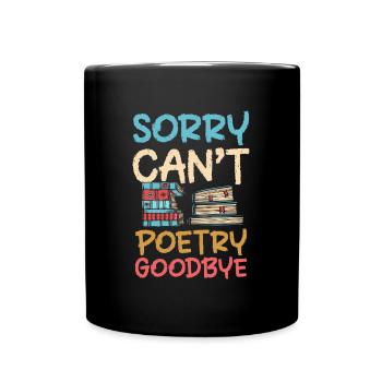 Book Writing Literature - Full Colour Mug - black - Front