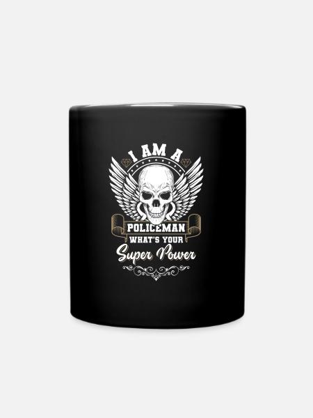 Cop Handschellen - Tasse einfarbig - Schwarz