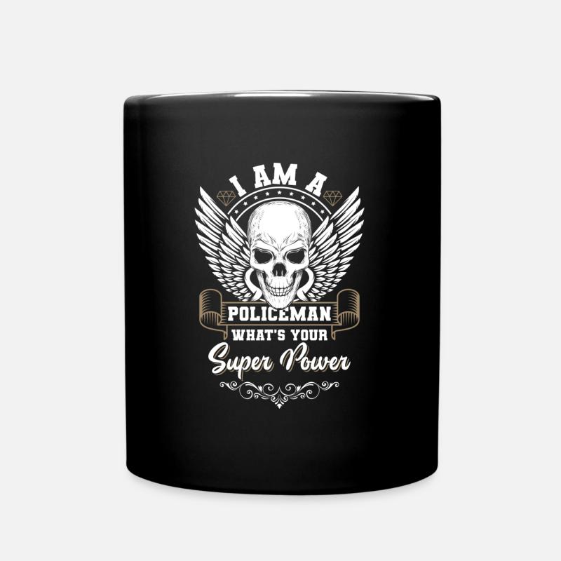 Cop Handschellen - Tasse einfarbig - Schwarz