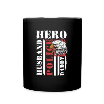 Police Crime Scene Security - Full Colour Mug - black - Front