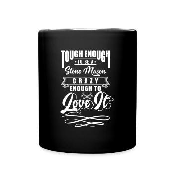 Handwerker Bildhauer - Tasse einfarbig - Schwarz - Vorne