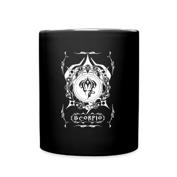 SKORPION Sternzeichen Skorpion - Tasse einfarbig - Schwarz - Vorne