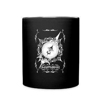SCHÜTZE Sternzeichen SCHÜTZE - Tasse einfarbig - Schwarz - Vorne