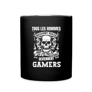 les meilleurs deviennent gamers - Mug uni - noir - Devant