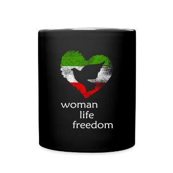 woman life freedom - Full Colour Mug - black - Front