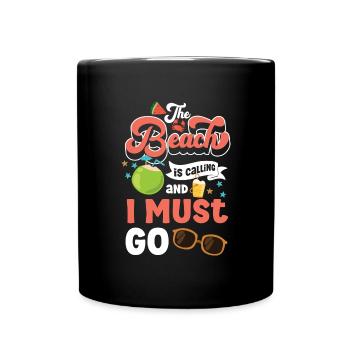 Beach Waves Breeze - Full Colour Mug - black - Front