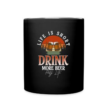 Celebration Birthday Drink Celebrate - Full Colour Mug - black - Front